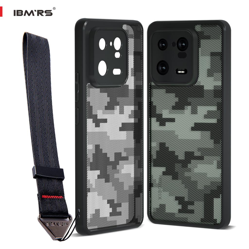 (В комплекте ремешок на запястье)Чехол IBMRS для Xiaomi 13pro, камуфляжный противоударный прозрачный чехол для телефона