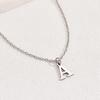 Элегантное ожерелье из нержавеющей стали с 26 буквами для женщин - Универсальные титановые украшения высокого класса