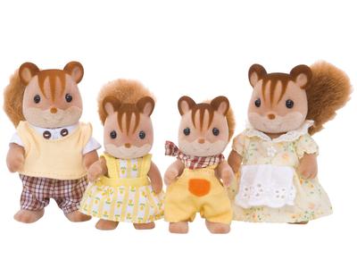 Куклы Sylvanian Families ST Mark Возраст 3 и Игрушка Sylvanian Epoch [Семейство белок] FS-17 Сертифицировано, Вверх, Кукольный домик, Семьи,