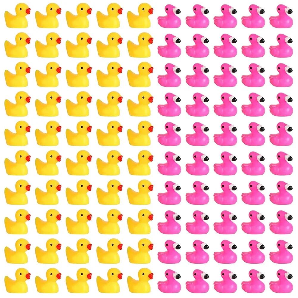 50 шт. Мини-фламинго и утки из смолы, животные-миниатюры - Украшение для сказочного сада, микро-ландшафт, поделки своими руками, украшение для горшков