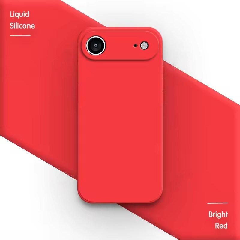 Soft Phone Case for iPhone 17 Air 16E 15 14 13 Mini 12 11 Pro Max Plus 6/7/8 X XR SE Funda Square Liquid Silicone Camera Lens Protection Back Cover