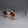 Мужские и женские модные солнцезащитные очки в металлической оправе унисекс модные маленькие сверхлегкие солнцезащитные очки очки ретро спортивные солнцезащитные очки для активного отдыха