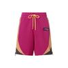 Боковая молния с логотипом, свободные прямые шорты со средней посадкой, мужские шорты розового цвета CZ4823-615