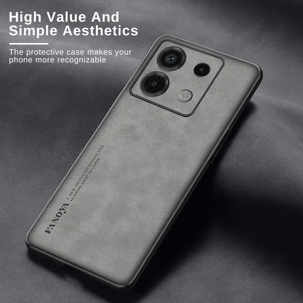 Для Xiaomi Redmi Note 13 Pro Plus 4g 5g Роскошный чехол из овчины для Poco X6 M6 F6 Pro Men Back Cover Note13 13pro X6pro