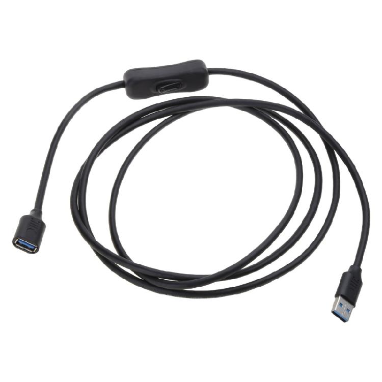 Синхронизация данных Линия USB3.0 Удлинительный шнур USB Удлинительный кабель Провод с переключателем ВКЛ ВЫКЛ