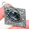 Ocean Fume Agate Handmade 925 Sterling Silver Gift Pendant 2.64" u9S73