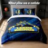 Leeds Rhinos Design Bed Bedding Set 1 Duvet Cover + 2 Pillowcases Soft Breathable Household Bed Linens