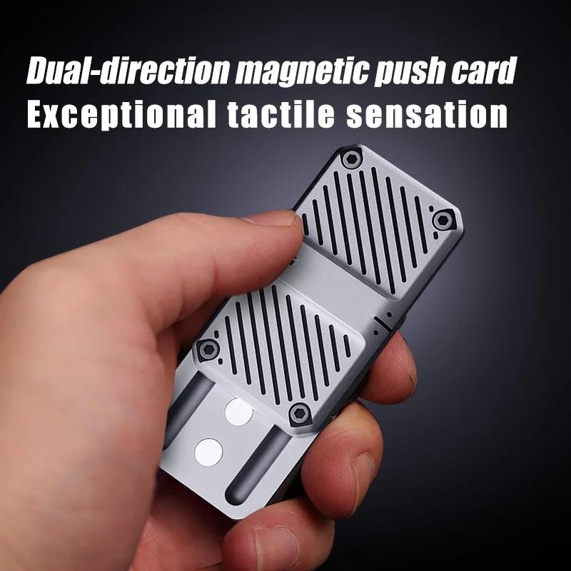 Механические магнитные толкающие слайдеры для спиннинга EDC Office Trendy Decompression Toy Stress Releiver Slider Fidget Spinner Toys