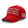 Трамп был прав во всем! Вышитая бейсболка с флагом США Кепка Подарок MAGA
