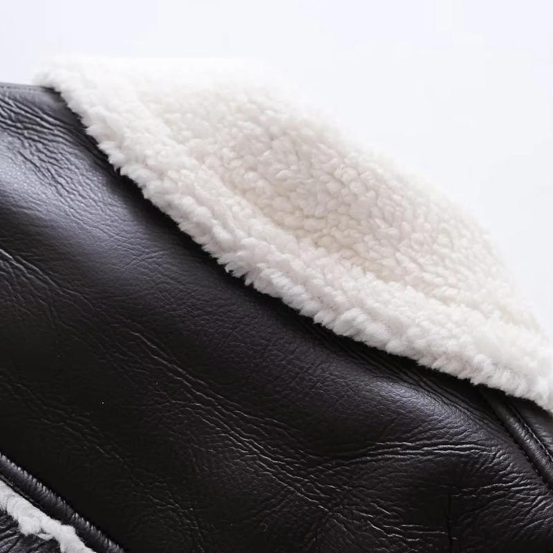 Осенне-зимняя женская модная меховая короткая уличная байкерская куртка со специями