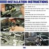 24" Univeral Throttle Cable Kit Stainless Steel Braided Adjustable Automotive Accelerator Cable Covering Locking Kit
