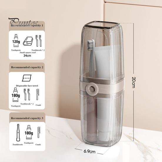 Travel Soap Case with Toothbrush Box Leakproof Easy To Clean Bathroom Soap Container with Lid Portable Bar Soap Holder