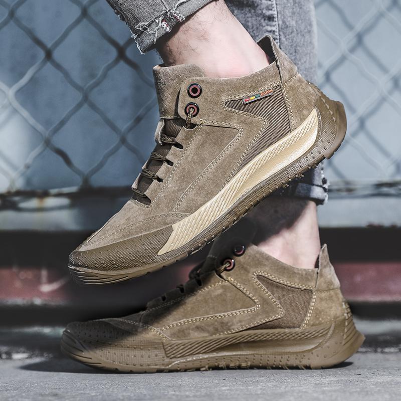 Ботинки для походов в пустыне, удобные для путешествий, отдыха, прогулок, вождения, туфли на плоской подошве для мужчин, классические школьные ботинки для скалолазания, мужская обувь