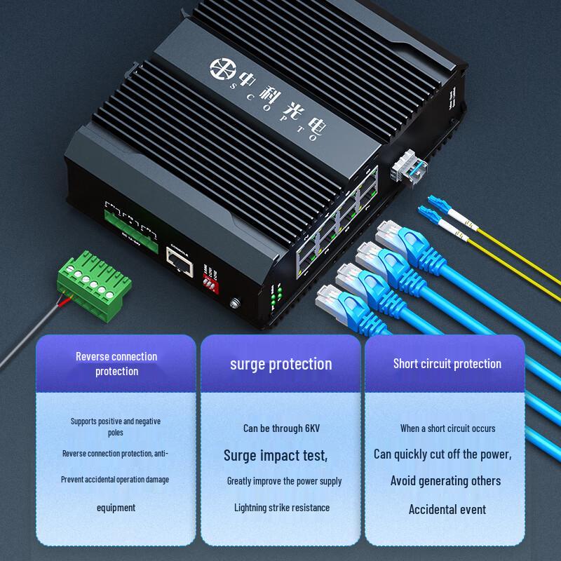 Industrial 8-Port Gigabit Ethernet Switch