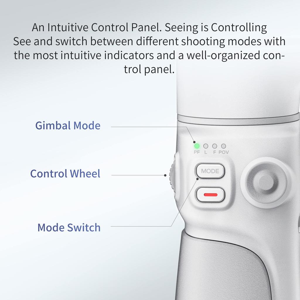 Японский стабилизатор для смартфона ZHIYUN с телескопической компактной складной легкой конструкцией 370 г [Официальная гарантия] SMOOTH-Q4 Встроенная штанга, Дизайн, (Код продукта