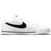 Nike Court Legacy Canvas White Black Swoosh  Sneakers  CW6539-101