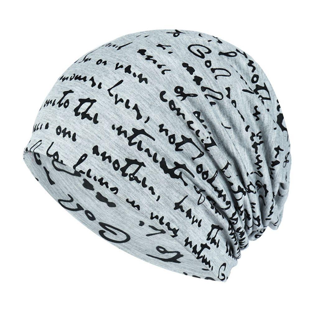 Women's Knit Cap Goth Bonnet Head Wrap Men's Hat Nightcap Hip Hop Beanies