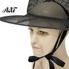 Magician Pointed Hat Vintage Korean Gat Hat, Black Mesh Wide Brim Joseon Dynasty Comfortable Halloween Scholar with Neck Strap, Cosplay