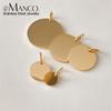 Engravable Stainless Steel Round Pendant with Hanging Ring for DIY Jewelry Bracelets & Necklaces