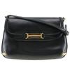 Old Gucci Shoulder Bag Sherry Line 2-way Clutch Black Calfskin Women Used