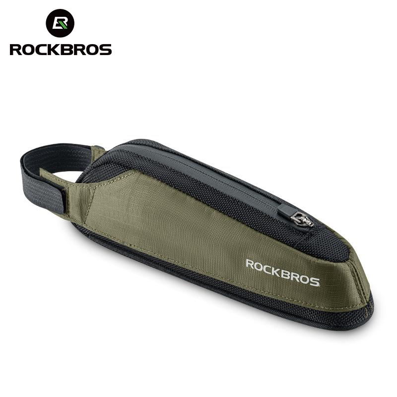 Велосипедная сумка Rockbros Портативная сумка на верхнюю трубу рамы велосипеда Нейлоновая сумка для телефона и инструментов MTB Дорожный Велосипедный боковой багажник Светоотражающий Ультралегкий Аксессуар