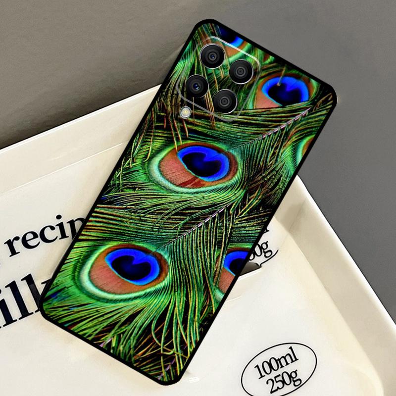 Animal Peacock Pattern Case For Samsung Galaxy M33 M53 M13 M15 M35 M55 M32 M16 M36 M56 M54 M20 M52 M34 M14 M11 M31