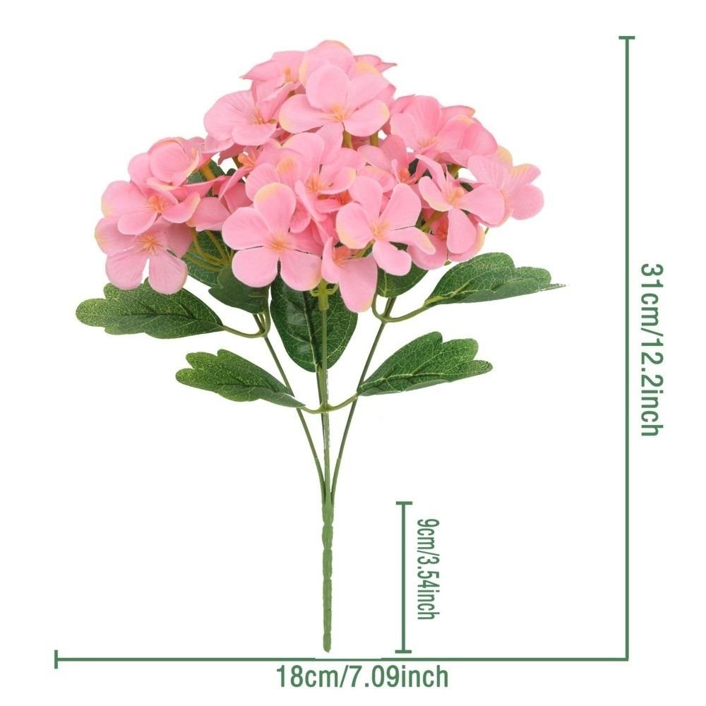 Dyed Edged Fake Flower Ball Silk Cloth Hydrangea New Simulation Flowers  Photography Props