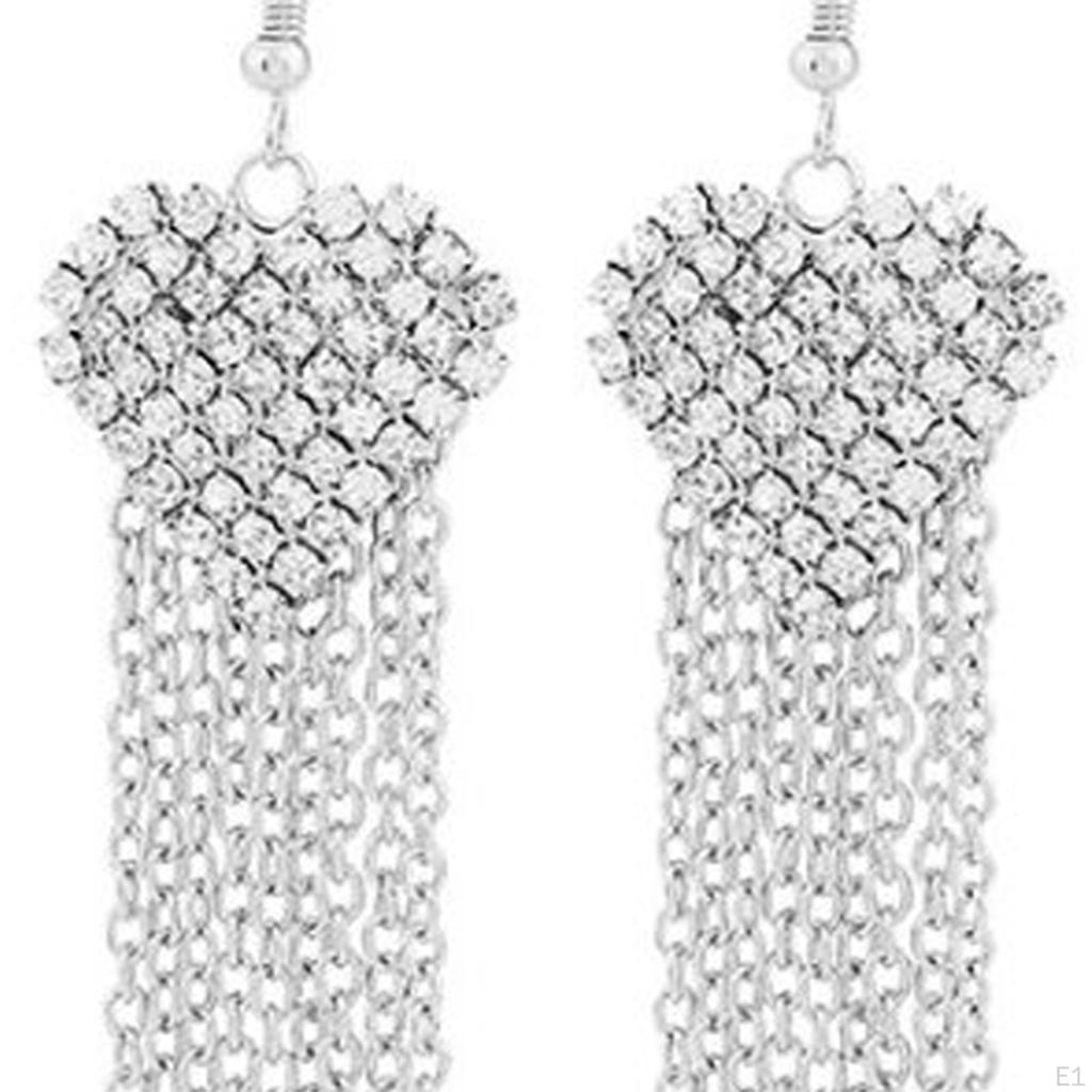 Серьги-кисточки в форме сердца для женщин со стразами для праздничной вечеринки помолвки