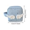 Mini Size Makeup Bag for Women Star Pattern Wings Patchwork Travel Cosmetic Organizer Multi-Purpose Space Saving