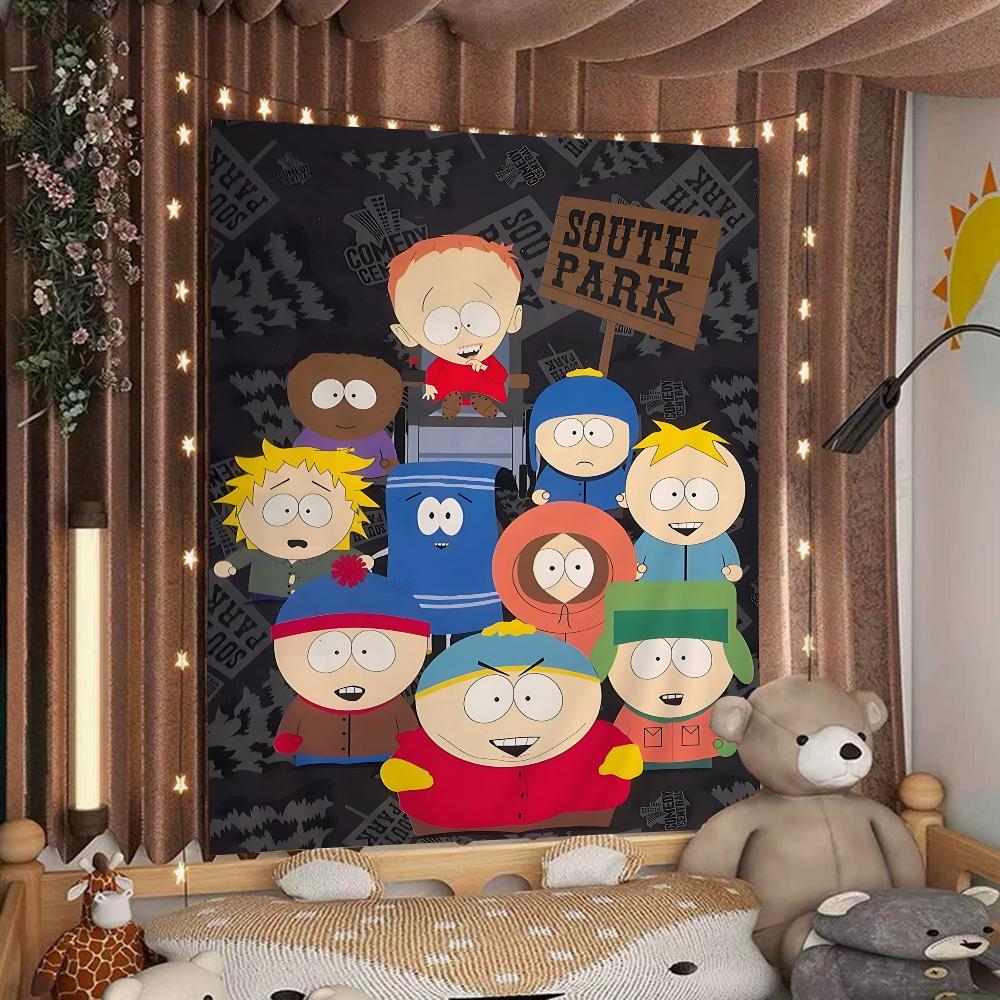 Мультяшный SouthparkS Мультяшный Гобелен Настенное Украшение Домашний Декор для Дома