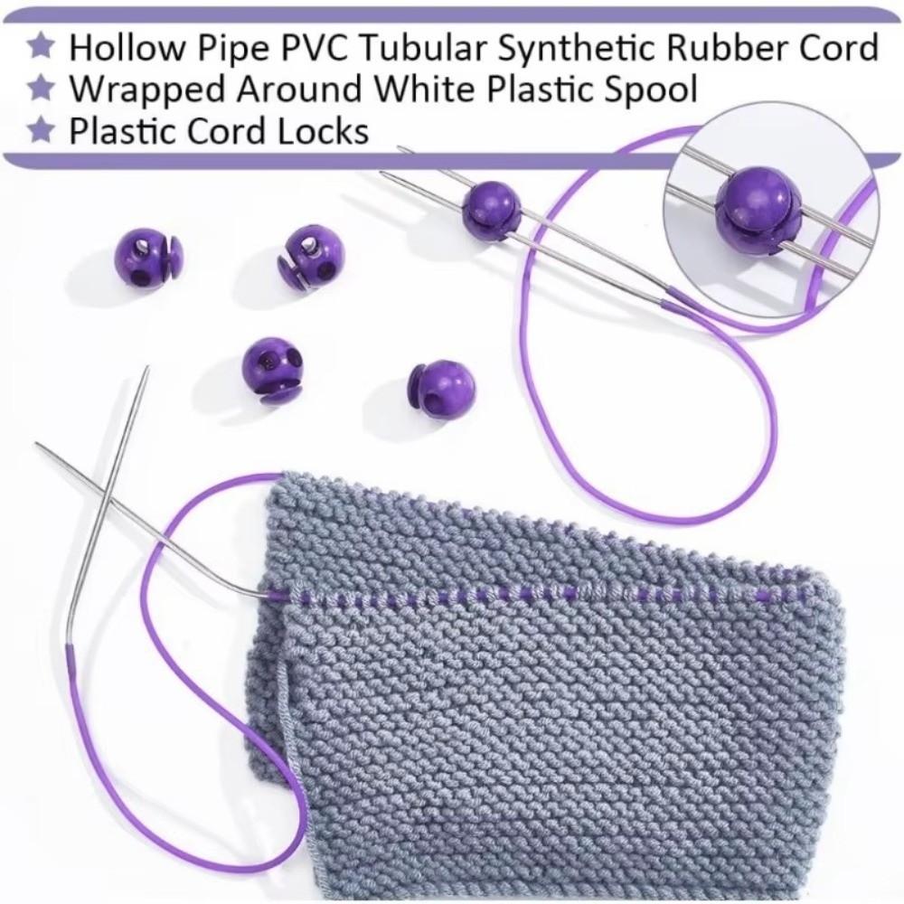 Elegant 2mm 55Yards Hollow Rubber Tubing Round Stretch Knitting Barber Cord Elastic Stitch Keeping Cords DIY Craft