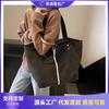 Simple Literary Tote Bag Women's Spring New Large-capacity Shoulder Bag Commuter Versatile Underarm Bag