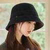 Women's Autumn and Winter Woolen Basin Hat Fashionable Versatile Warm Bucket Hat Outdoor Leisure Fit for Outdoor, Casual & Formal Events