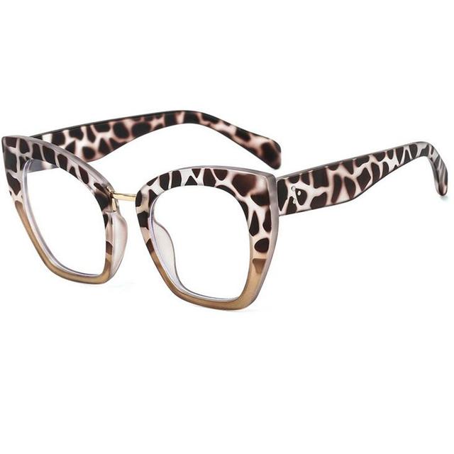 Big Frame Women Anti Blue Rays Prescription Glasses For The Nearsighted Cat Eye Short -Sight Eyewear Diopter 0 -0 .5 -0 .75 To -6 .0