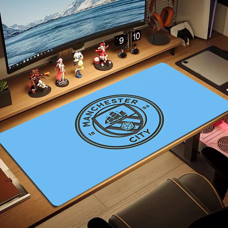 Man City2 Print Cushion Non-slip Laptop Tablet Big Mousepad XXL Mat Mini PC Playmat With Lock edge