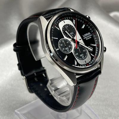 Б/у Реимпорт Мужские часы Seiko LORUS Хронограф Водонепроницаемость 100м Черные