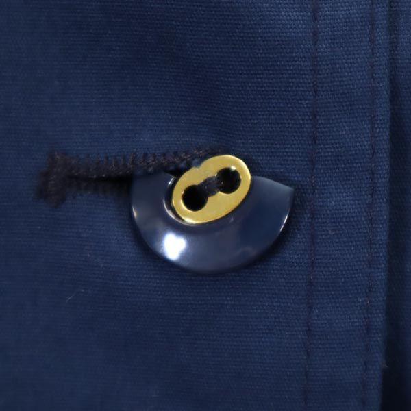 LONDON FOG Винтажное пальто 80-х годов с длинным рукавом и воротником из нержавеющей стали 10-M темно-синий система женское б/у