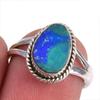 Кольцо из стерлингового серебра 925 пробы с натуральным австралийским опалом S.6 s7Z22