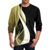 Men's T Shirt O-Neck Clothing Apparel Outdoor Long Sleeve Print Fashion Designer Vintage