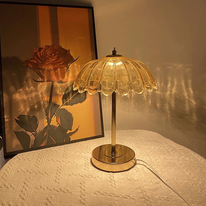 Светодиодная настольная лампа с кристаллами USB Type C, регулируемая яркость, перезаряжаемая или неперезаряжаемая, креативный ночник для спальни, столовой отеля