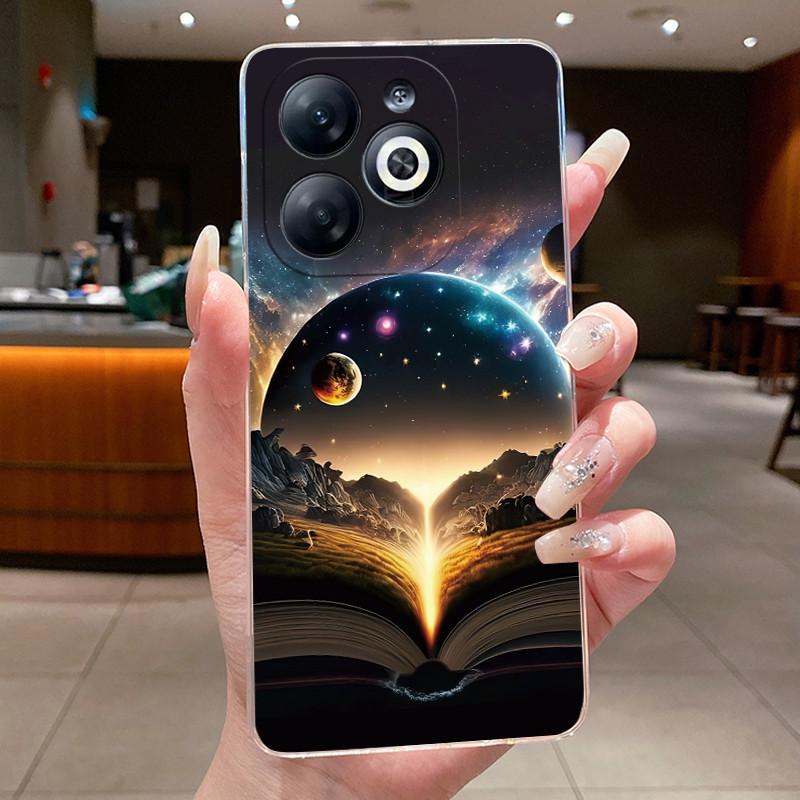 Чехол Для infinix Smart 8/Smart 8 Pro Роскошный Дракон Милый Крутой Мальчики Девочки Мягкий силикон Чехол для телефона Задняя крышка Прозрачный корпус