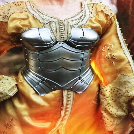 Средневековая стальная броня воина, средневековая кираса королевы озера, подарок ко Дню святого Валентина