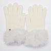 Трикотажные перчатки с искусственным мехом Женские