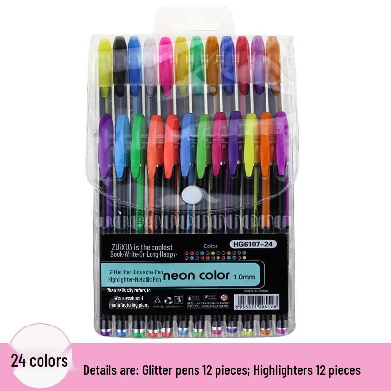 Гелевая ручка пастельных тонов большой вместимости с блестками для рисования и ведения дневника своими руками