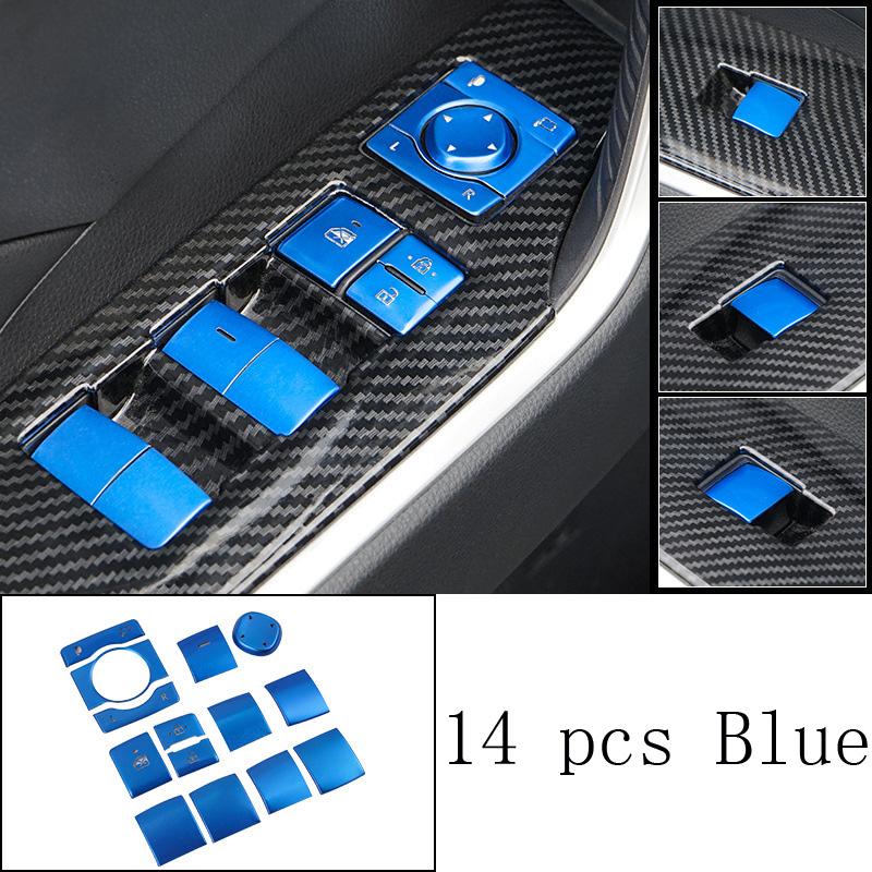 Электронный ручной тормоз для кондиционера, мультимедийная кнопка, блестящая накладка, наклейка для интерьера RAV4 RAV 4