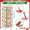 Christmas Pencils with Eraser, 48pcs Xmas Themed Pencil with Santa Claus, Elk, Christmas Tree and Snowflake for Kids Children Christmas Party