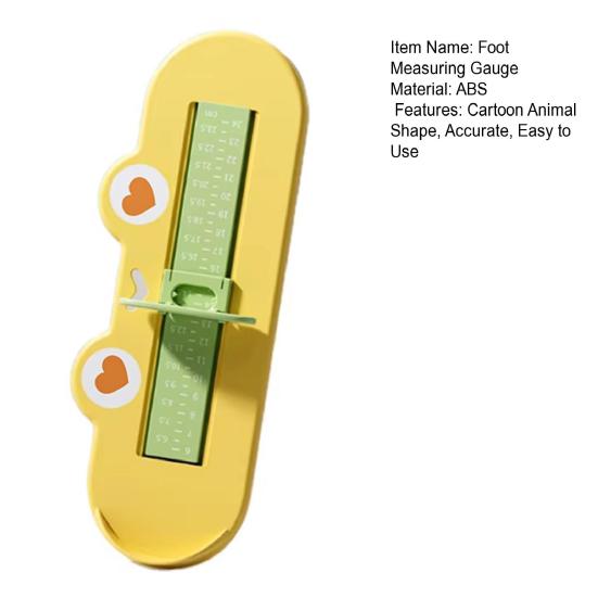 Детское устройство для измерения стопы Мультяшная лягушка Младенческие Мальчики Девочки Измеритель длины стопы Точный размер обуви Линейка Измеритель стопы