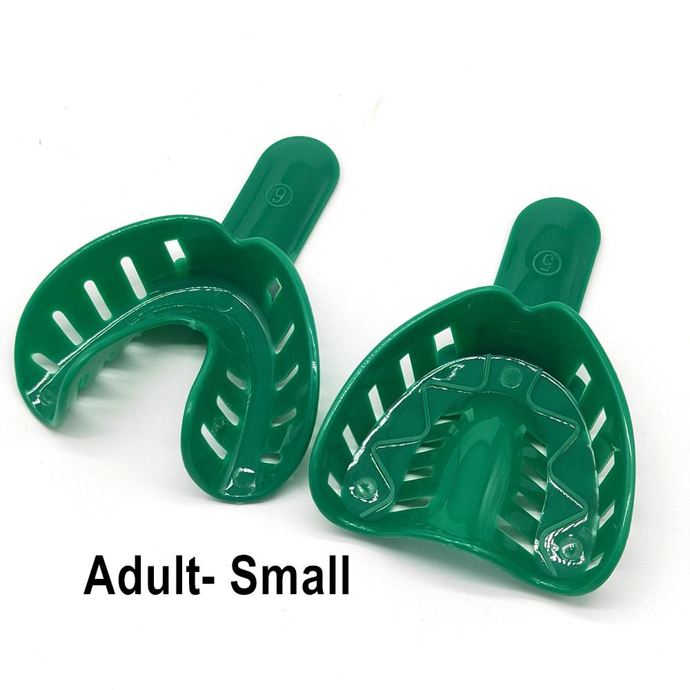 12 шт./компл., стоматологические слепочные лотки, пластиковые стоматологические центральные материалы, держатель для зубов, инструменты для ухода за полостью рта для взрослых и детей