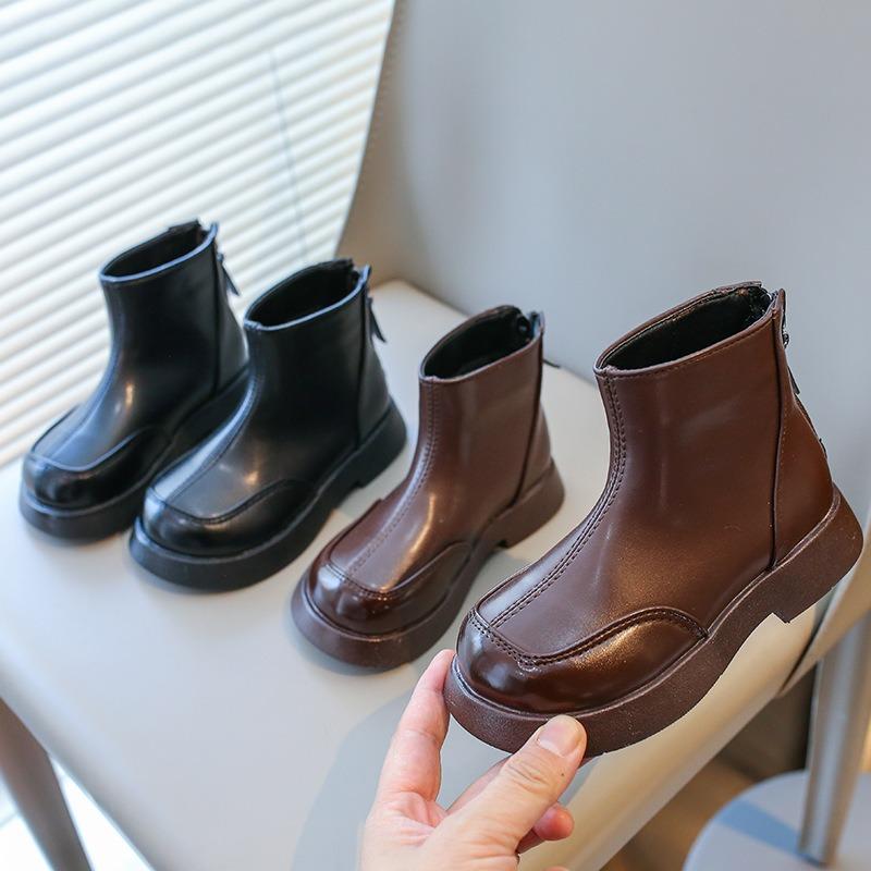 Ретро мода новые детские сапоги осень и зима женские сокровища короткие сапоги бархатные хлопковые туфли