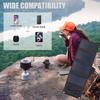 Foldable Solar Panel Charger 7W High-Power Output Overcharge/Short-Circuit Protection Portable Emergency Power Panel for Phones Fans